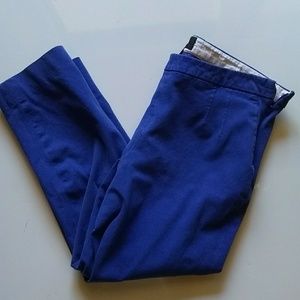 J.Crew size 8 cropped martie pants electric Blue